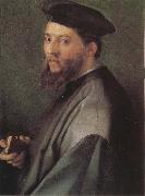 Andrea del Sarto Portrait of ecclesiastic oil